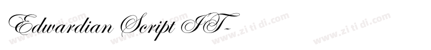 Edwardian Script IT字体转换 Edwardian Script IT字体转换